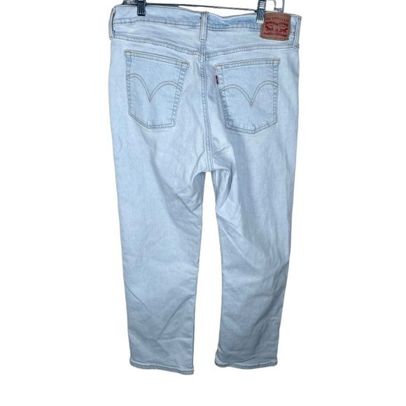 Levi’s 32 x 26 Jeans Wedgie Straight Leg Light Wash Vintage Style Denim Pant 32w - Picture 2 of 11